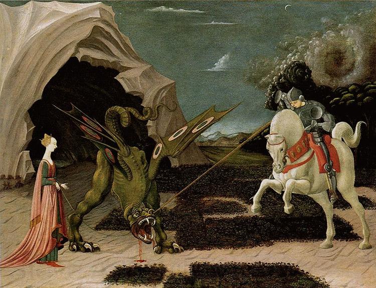 UCCELLO, Paolo St George and the Dragon (mk08) Germany oil painting art
